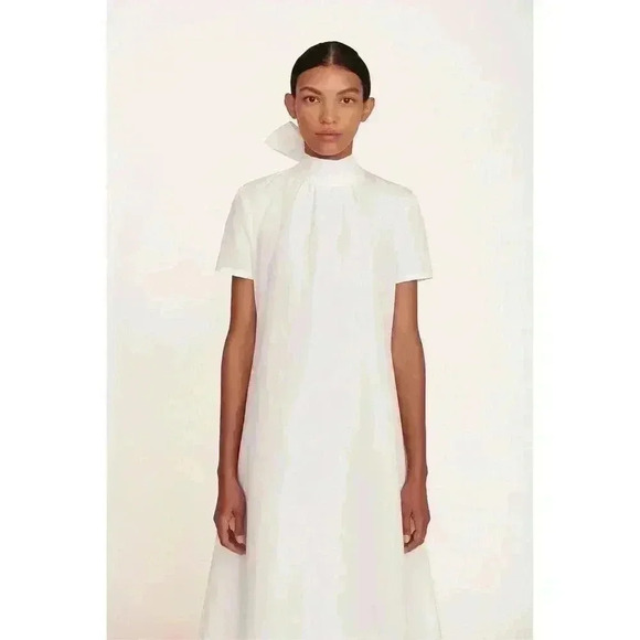 STAUD Ilana Dress White, XS New w/Tags - Picture 1 of 6
